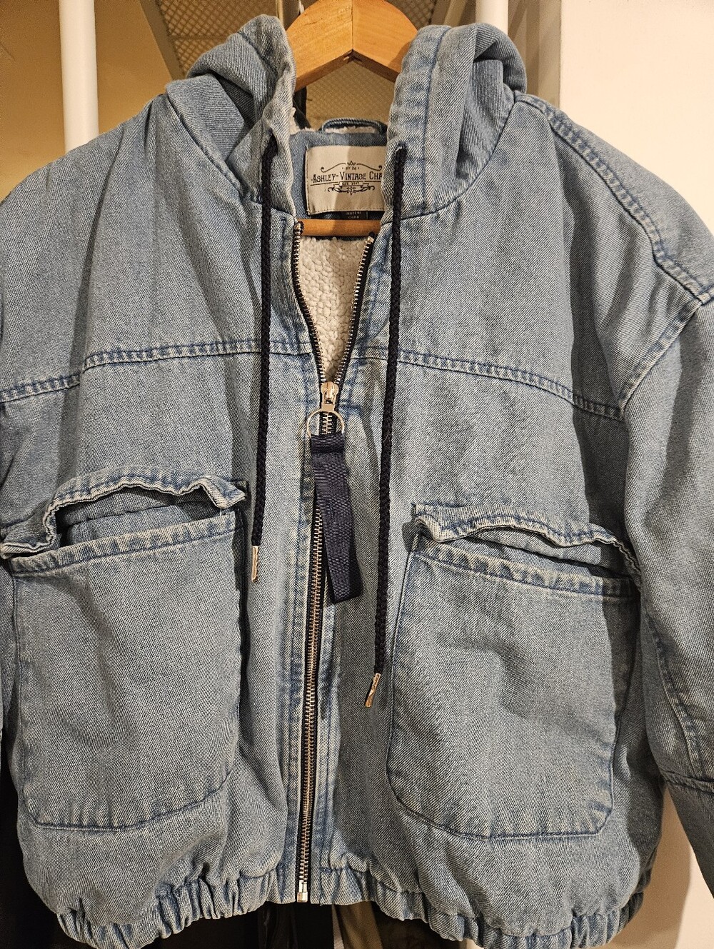 Light Blue Hooded Kids Jean Jacket - [Brand Unspecified] - Picture 2 of 6